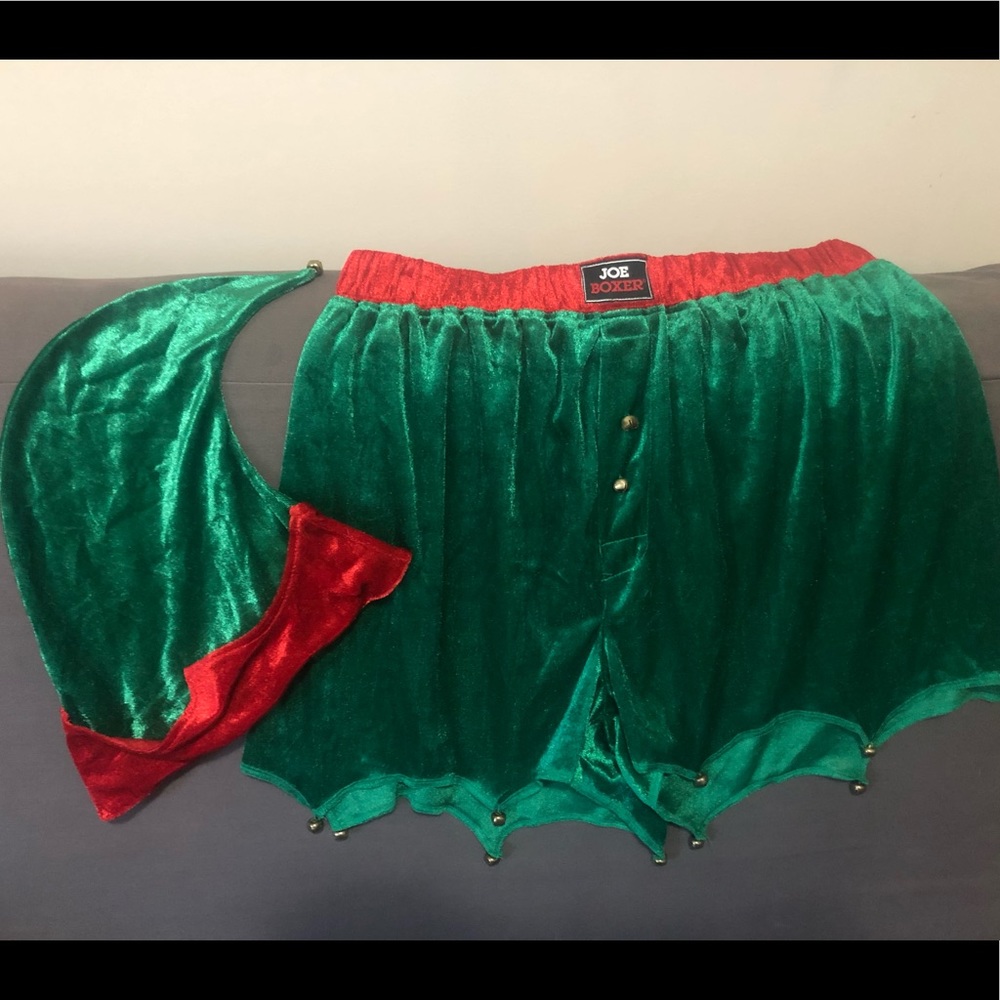 Christmas boxers with hat